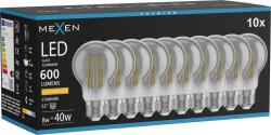 Mexen Vintis 10x Bec LED filament E27, A60, 8W, Cald - 2200K, 600 lm, fumuriu - L150-E27-0822-70x10 (L150-E27-0822-70x10)