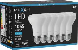Mexen Nova 6x LED izzó E27, R63, 10W, Hideg - 6500K, 1055 lm - L104-E27-1065-01x06 (L104-E27-1065-01x06)