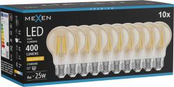 Mexen Vintis 10x Bec LED filament E27, A60, 4W, Cald - 2200K, 400 lm, amber - L150-E27-0422-50x10 (L150-E27-0422-50x10)