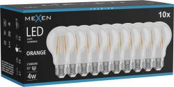 Mexen Vintis 10x LED filament izzó E27, A60, 4W, 55 lm, narancs - L150-E27-04XX-48x10 (L150-E27-04XX-48x10)