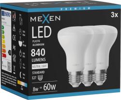Mexen Nova 3x LED izzó E27, R63, 8W, Semleges - 4000K, 840 lm - L104-E27-0840-01x03 (L104-E27-0840-01x03)