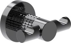 Mexen Triv cârlig dublu pentru prosop, black chrome - 70A33012-73 (70A33012-73)