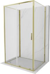 Mexen Exo-S 3S cabină de duș cu 3 pereți, glisantă, 190 x 120 cm, transparentă, aurie - 8151-190-120-50-00-3S (8151-190-120-50-00-3S)