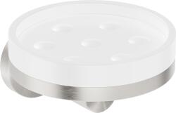 Mexen Triv szappantartó, fehér/kefélt nikkel - 70A33055-97W (70A33055-97W)