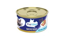 PreVital Mousse Tuna - pástétom tonhallal felnőtt macskák számára 85 g - csui