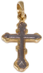 Ékszershop Bicolor arany kereszt medál (1340057)