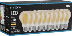 Mexen Vintis 10x LED filament izzó E27, A60, 10W, Meleg - 2700K, 910 lm, borostyán - L150-E27-1027-50x10 (L150-E27-1027-50x10)