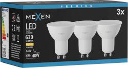 Mexen Nova 3x LED GU10 izzó, 6W, Meleg - 3000K, 630 lm - L107-GU10-0630-01x03 (L107-GU10-0630-01x03)