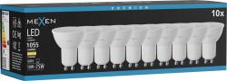 Mexen Nova 10x LED izzó GU10, 10W, Meleg - 3000K, 1055 lm - L108-GU10-1030-01x10 (L108-GU10-1030-01x10)