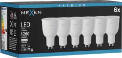 Mexen Nova 6x LED izzó GU10, 12W, Semleges - 4000K, 1260 lm - L108-GU10-1240-01x06 (L108-GU10-1240-01x06)