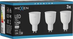 Mexen Nova 3x LED izzó GU10, 12W, Semleges - 4000K, 1260 lm - L108-GU10-1240-01x03 (L108-GU10-1240-01x03)