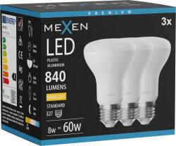 Mexen Nova 3x LED izzó E27, R63, 8W, Meleg - 3000K, 840 lm - L104-E27-0830-01x03 (L104-E27-0830-01x03)