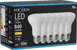 Mexen Nova 6x LED Izzó E27, R63, 8W, Meleg - 3000K, 840 lm - L104-E27-0830-01x06 (L104-E27-0830-01x06)