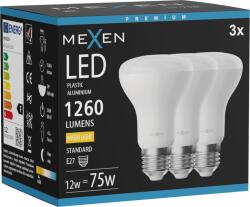 Mexen Nova 3x LED izzó E27, R63, 12W, Meleg - 3000K, 1260 lm - L104-E27-1230-01x03 (L104-E27-1230-01x03)