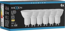 Mexen Nova 6x LED GU10 izzó, 3W, Meleg - 3000K, 315 lm - L107-GU10-0330-01x06 (L107-GU10-0330-01x06)