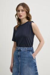 Twinset pamut póló - sötétkék L - answear - 43 990 Ft