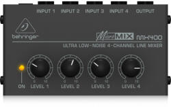 BEHRINGER MX400 micromix 4 csatornás monó vonal keverő - djstore