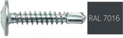  Lapos nagyfejű önfúró lemezcsavar 4, 2x19mm festett RAL7016