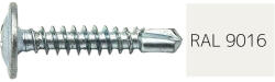  Lapos nagyfejű önfúró lemezcsavar 4, 2x13mm festett RAL9016