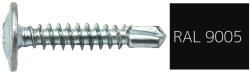  Lapos nagyfejű önfúró lemezcsavar 4, 2x25mm festett RAL9005