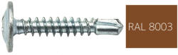 Koelner - Rawlplug Lapos nagyfejű önfúró lemezcsavar 4, 2x25mm festett RAL8003
