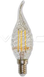 V-TAC Bec LED fantezie filament 4W E14 WW 4388 V-TAC (V-4388)