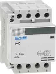 Elmark Contactor modular K40 25A 230V 4NO 23412 Elmark (ELM 23412)