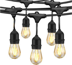 Dablerom Ghirlanda de lumini cu soclu E27 10m 10 becuri IP44 (15-2075100)