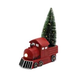 Somogyi Elektronic Figurina ceramica, locomotiva rosie cu brad KDCA 21 Somogyi (KDCA 21)
