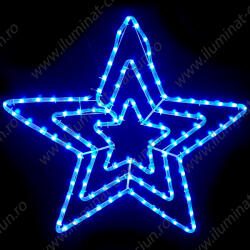ADA Stea tripla din cablu luminos LED Albastru D70 Global (4109)