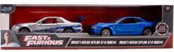 Jada Toys Furios și iute: Pachet dublu - Nissan Skyline GT-R R34 al lui Brian, set de 2 modele auto 1/32 - Jada Toys (9331980314R00)