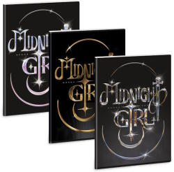 Ars Una kockás füzet A4 - Midnight Girl
