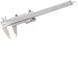 Dasqua - Italia Subler mecanic Dasqua 150mm, rezolutie 0, 02mm, reglaj fin, vernier monobloc (1560-7005)