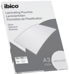 Ibico Lamináló fólia IBICO A/3 303x426mm 100 mikron fényes 100/dob (627312) - papir-bolt