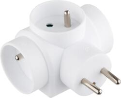 Strend Pro Priza tripla Strend Pro 3x16A alba, adaptor repartitor compact (215718)