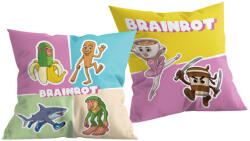  Brainrot Crazy Mix párna, díszpárna 40x40 cm (HAX623389) - szukits