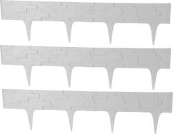 Strend Pro Garden Palisada decorativa gradina StonePalisade grafit 2, 37 m, rezistenta UV (2171290)