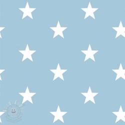  Pamutvászon Stars light blue