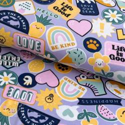  Jersey Patches and stripes lilac