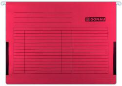 DONAU Dosar suspendabil cu burduf si eticheta , bagheta metalica, 5 buc/set, DONAU - rosu (DN-7420905-04-SET)