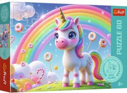 Trefl Puzzle Trefl 60 piese Lumea Dulciurilor pentru copii 4+ (17416) Puzzle