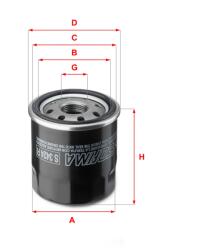 SOFIMA Filtru ulei SOFIMA S 3424 R (S 3424 R) - fixbox