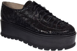 CIUCALETI Marimea 38, 39 Pantofi dama casual cu platforme de 5 cm - Model Negru TCC4NL, marimea 39