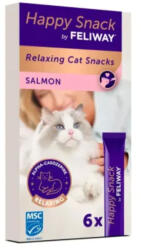  FELIWAY FELIWAY Happy Snack, Somon, plic recompense funcționale pisici, sistem nervos & calmante, (topping), 15g x 6buc