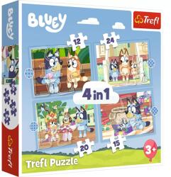 Trefl Puzzle Trefl 4in1 Bluey Si Lumea Ei (34637) Puzzle