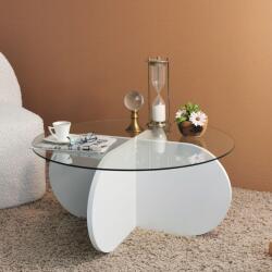 ASIR GROUP Masuta de cafea Bubble - White, Alb, 75x35x75 cm (552NOS2239) Masa de cafea
