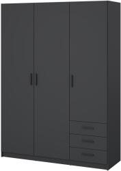  Гардероб трикрилен Sprint 3D3S Антрацит