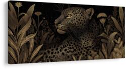 Dovido Tablou prădător printre plante tropicale - 120x60
