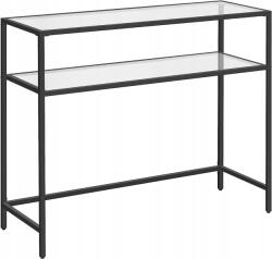 Songmics Vasagle Vubrux konzolasztal, fekete (LGT025B01)