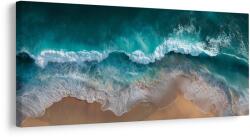 Dovido Tablou spumă oceanică și țărm nisipos - 200x100